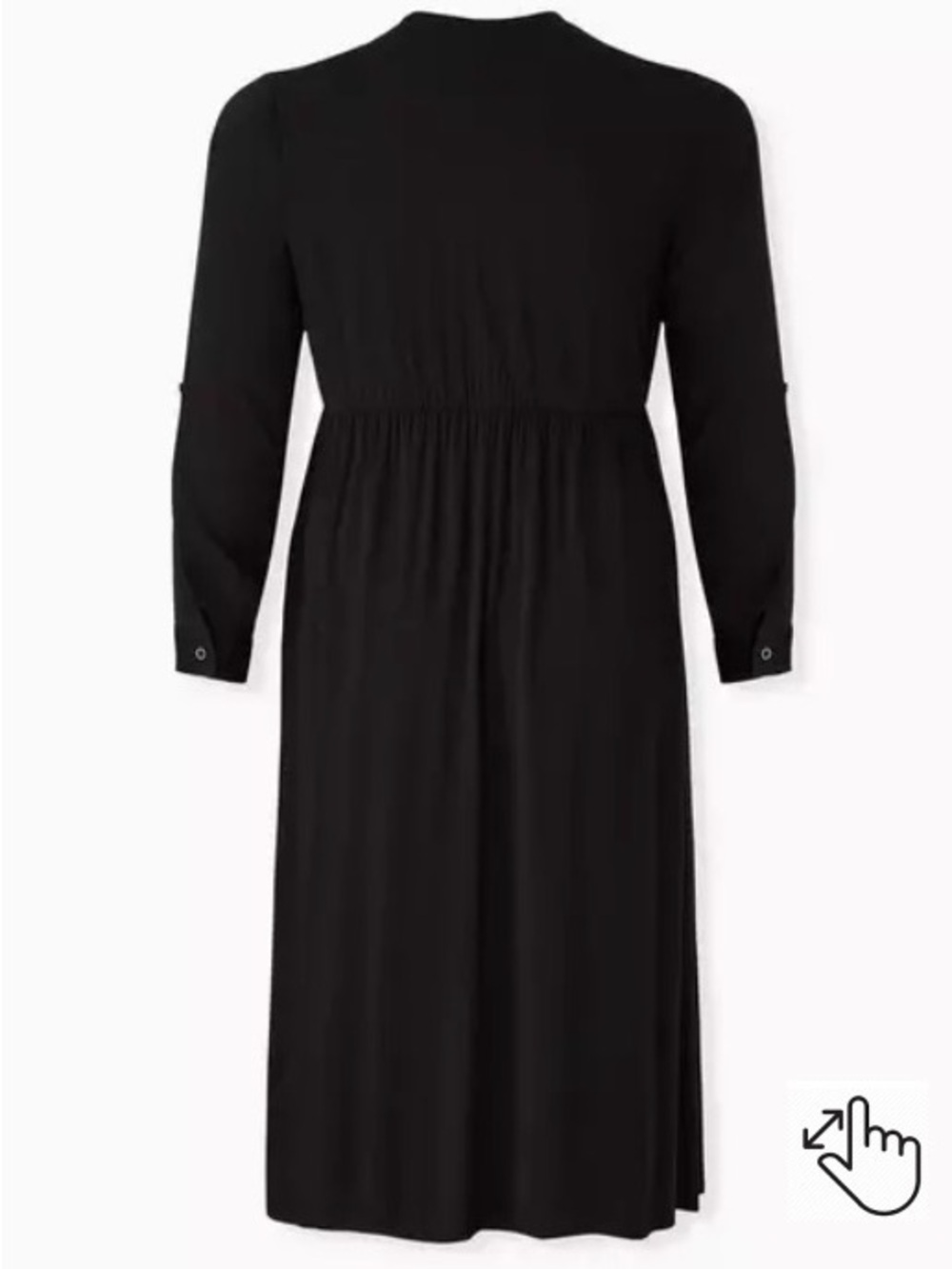 NWT Torrid Midi Challis Shirt Dress - Picture 2 of 4